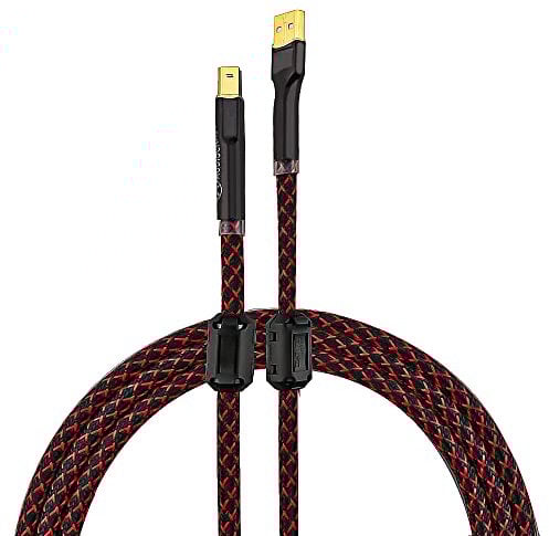 Tertullus Cable USB HiFi de 1,5 m USBA a USBB Dac AB, cable de audio USB, cable de impresora USB digital para transmisión de audio, DAC y ordenador, tarjeta de sonido, decodificador, amplificador,