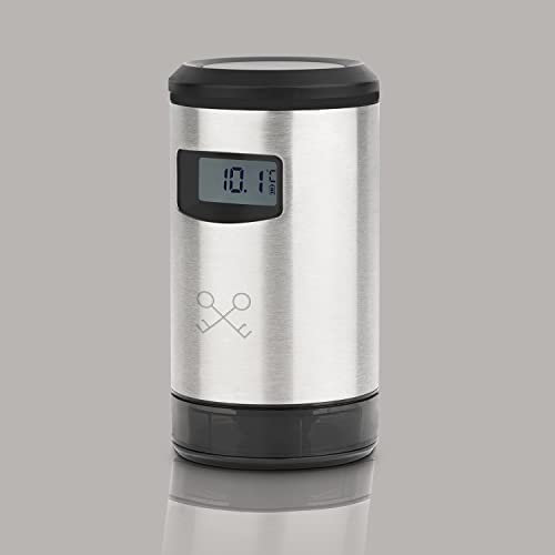 Les Petits Champs Pompe Sous Vide Automatique WOM820 Acier Inoxydable, Conservation du Vin jusqu'à 7 Jours, Détection Automatique de Pression, Sans BPA, Recharge USB
