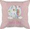 Kissen 50x50 - Einhorn Unicorn Einhörner Kinder Geschenk - 50 x 50 cm - Hellrosa - personalisierte Geschenke für personlisierte Unicorns einhörnern Motiv Name und mädchen