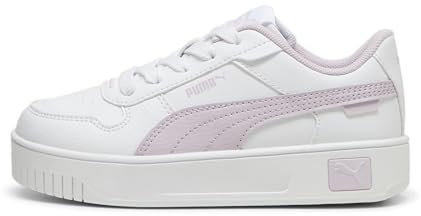 Puma Girls Carina Street Ps Sneakers, Puma White-Grape Mist, 10 UK