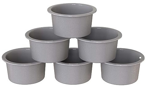 KEYFIVE 4 inch Silicone Cake Pans Round, 6Pcs Small 10cm Cake Tins, Mini Smash Cake Pans, Small 4'' Silicone Moulds for Baking Mini Cakes, Cheesecake, Muffin, Cupcake