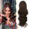 BARSDAR 40 cm Locken Kordelzug Pferdeschwanz Haarteil Haarverlängerung, Wellige Lockige Pferdeschwanz Verlängerung Synthetisches Haarteil Ponytail Extension für Frauen und Mädchen,Kastanienbraun