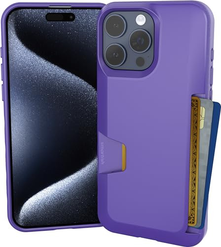 Smartish Custodia a portafoglio per iPhone 15 Pro Max – Wallet Slayer Vol. 1 [sottile + protettiva] porta carte di credito – You're Just Jelly