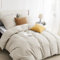 BEDSURE Bettwäsche 135x200 2teilig Leinen - 1 Bettbezug 135x200 cm + 1 Kissenbezug 80X80 cm, ÖKO-TEX Bettwäsche-Sets Beige Polyester Mikrofaser mit Reißverschluss