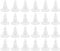 PATIKIL 6.2mm PCB Spacer, 100Pack Round Head Nail Shape PCB Insulated Board Motherboard Standoffs Plastic Foot Support Hardware Tool, White