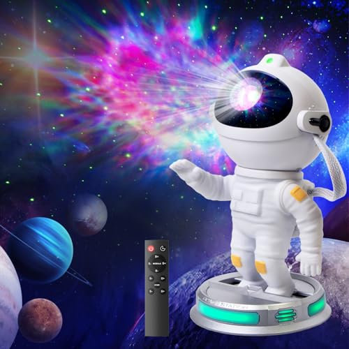 Astronaut Galaxy Projector, Starry Sky Night Light Projector, Astronaut Star Projector with Timer and Remote Control, Galaxy Light Projector Lamp for Bedroom and Ceiling, Perfect Christmas Gifts
