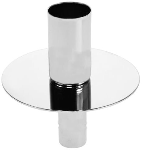 POMMERNTRAUM ® | Flaschenkerzenhalter Flaschenaufsatz Weinflaschenaufsatz für Ihre Weinflaschen oder Champagnerflaschen (Silber rund)