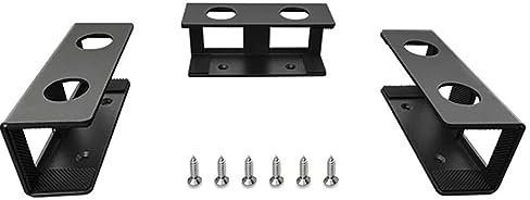 Loufy Soporte para ordenador portátil fuera de escena en 3 partes, el soporte debajo de la mesa es adecuado para computadoras portátiles, bandeja de ordenador portátil bajo mesa duradera y fácil de