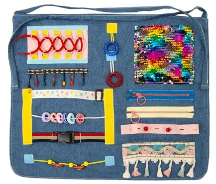 Fidget Decke für ältere Menschen mit Demenz, Fidget Schürze für ältere Menschen, Fidget Blanket für Erwachsene Besondere Bedürfnisse, Geschenk und Aktivitäten Sensorische Aktivität Schürze für