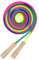 JNAWA Long Jump Rope Rainbow Jumping Rope with Wooden Handle Adjustable Double Dutch Skipping Rope for Girls Boys Outdoor Fun School Sport Party Game（16Foot）