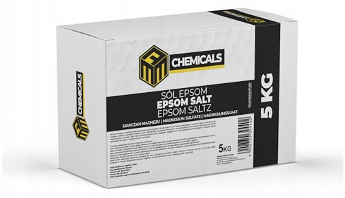 MRM Chemicals Epsom Salz Bitteres Bittersalz Magnesiumsulfat für das Bad Entspannung Lebensmittelqualität für Wellness & Körperpeeling 5 kg