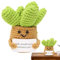 Animaux positifs au crochet – Succulentes positives au crochet, cactus positif au crochet | Petits cactus succulents plantes succulentes Capybara Jouet de soutien émotionnel pour égayer le crochet
