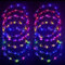 12Pcs Blumenkranz Leuchtend,Haarkranz LED,LED Haarreif,Blumenkranz Haare Leuchtend,Haarkranz Leuchtend für Damen und Kinder Festival Geburtstag Weihnachten Halloween Fasching Party Hochzeit Dekor