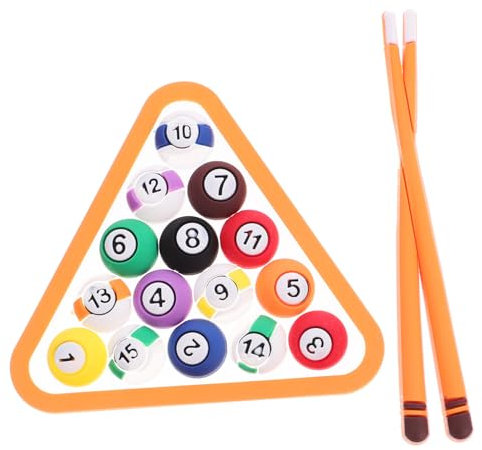 KOMBIUDA Billard Deko 2 Stück aus Flexiblem Glue für Kuchenornamente