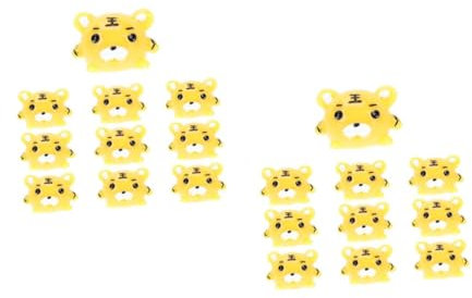 BESPORTBLE 20stücke Tiger Miniatur Figuren Kreative Resin Tischdekoration Für Bonsai Und Mikrolandschaften Lustige Tiger Ornamente Für Innen Und Außendekoration