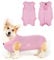 Adiwo Dog Recovery Suit, Surgical Recovery Suit for Dogs Cats After Surgery, Striped Post Surgery Dog Onesie Spay Suit, Bodysuit After Surgery for Large and Small Dogs Puppy（Pink L）