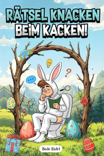 Rätsel knacken beim Kacken: Knifflige Osterrätsel fürs Stille Örtchen. Rätselbuch mit Kreuzworträtseln, Sudokus, Wörtersuche, Fehlerbilder & interessanten Fakten. Ein witziges Geschenk für Männer!