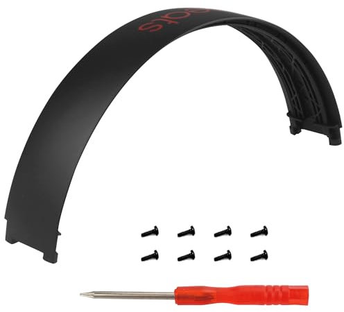 Piezas de repuesto para Beats Studio 3 - Diadema de repuesto para auriculares Studio 3 (A1914) con cable e inalámbricos, kit de reparación, accesorios para auriculares sobre la oreja, negro y rojo