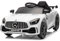 LALAHO Kinder Elektroauto Mercedes Benz AMG GTR mit 12V Kinderauto Elektrisch 2,4G-Fernbedienung, Elektrofahrzeuge 2-türig (Weiß)