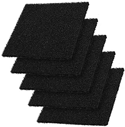 SAFIGLE 6pcs Charcoal Compost Bin Filters Square Shape Odor Removal Pads for Kitchen Trash Can Replacement Household Compost Filter Accessories