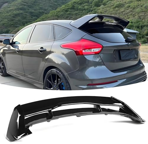 Auto Heckspoiler Spoiler für Ford Focus III MK3 2011-2018 EcoBoost/ST/ST-Line/T/Titanium/Zetec/RS Style,Heckspoiler Flügel Kofferraumspoiler Heckflügel Außen Styling Zubehör