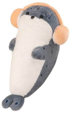 Xiyocadt Siegel Kuscheltier, PlüSchtier Stofftier SüßE Weiche Kuscheltiere Tier Kissen Niedliche Tier Puppe Flauschiges Stofftier,FüR Babys, Jungs, MäDchen Und Erwachsene. (70cm,Blau)