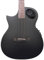 Lindo Left-Handed Neptune Satin Black Electro Acoustic Guitar with F-4T Preamplifier LCD Tuner and Padded Gig Bag…