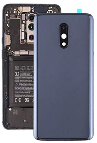 ZAORUN Ersatzteil Akkufachdeckel mit Kameraobjektiv for OnePlus 7 (grau) Handy-Akku Rückseite Repalce Teil (Farbe : Grey)
