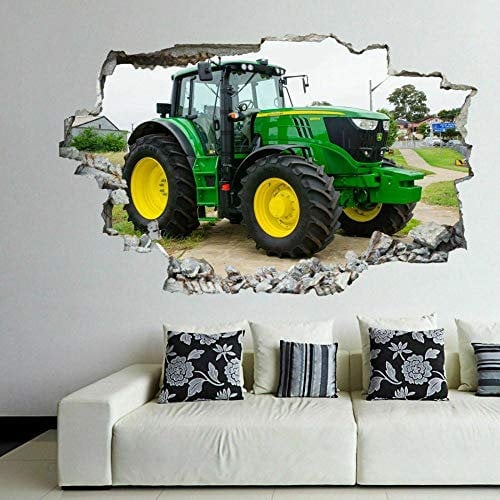 HUGF Wandtattoo Traktor Wandkunst Aufkleber Wandtattoo Kinderzimmer Bauernhof Bauernhaus