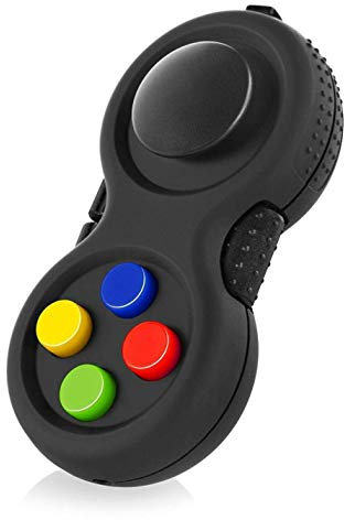 Juguete Enfoque Controlador De Juego Clásico del Cojín De La Persona Agitada con 8-Fidget Funciones Y Cordón Aliviar El Estrés