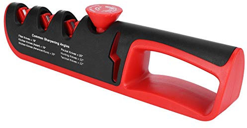 Knife Grinder, Adjustable Angle 6‑Level Emery Multifunctional 4‑in‑1 Scissors Sharpener, for Home Restaurant