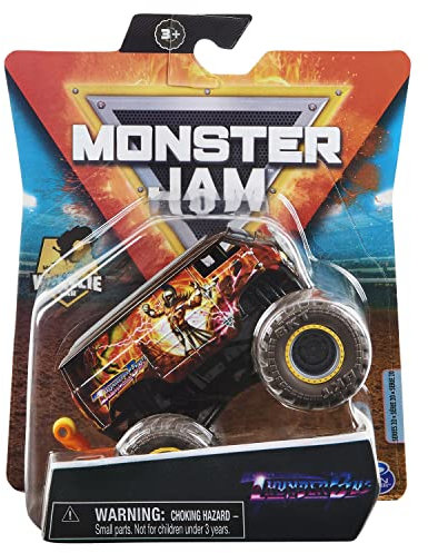 Monster Jam 2021 Spin Master 1:64 Diecast Monster Truck with Wheelie Bar: Alternate Dimensions Thunder Bus