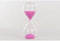 Generico 12 PZ Clessidra Vetro Mini H. 8 cm con Polvere Rosa BOMBONIERA