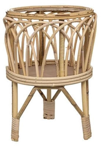 Paris Prix Atmosphera Créateur d'intérieur - Cache-Pot sur Pied en Rotin Carmen 39cm Beige