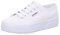 Superga Unisex 2740 Platform Oxford-Schuh, Weiß, 36 EU