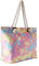 DonDon große Strandtasche XXL mit Reißverschluss - Umhängetasche Damen - große Badetasche für Urlaub vielseitige Shopper Tasche Damen für Strand Urlaub Must Haves Beach bag - Retro Batik