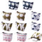 Lot de 10 Mini Porte-Monnaie en Toile en Coton et Lin, Pochette de Rangement pour Rouge à Lèvres, Motifs Hérisson, Style Ethnique, Ours Polaire, Petite Forêt, Baleine - Pratiques et Lavables
