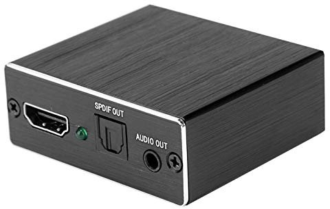 Extractor de 5.1 Convertidor DTS de de Fibra óptica Digital/Toslink a Analógico L/R con Cable óptico Cable Coaxial