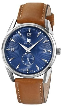 Lip Montre Himalaya 40 mm - Seconde Excentrée - Cadran Bleu