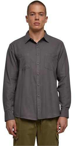 Urban Classics Herren Hemd Flanell Shirt darkshadow/darkshadow 3XL