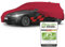 WALSER Premium Abdeckung Auto Indoor Stretch Plus Qualitätssieger Sehr Gut* Autoabdeckung Winter Autogarage Abdeckung Autoplane Winter Autogarage Abdeckung Winter Auto Abdeckplane Kombi Größe 4 rot