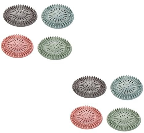 OSALADI 8 STK Bodenablauf Filtern Duschablaufstopfen Haarstopper Aus Silikon Spülsieb Silikon Ablaufabdeckung Aus Silikon Duschablauf Aufkleber Bodenablaufabdeckung TPR Wanne A27