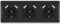 BSEED USB Steckdose Unterputz mit Steckklemme, Unterputz Steckdose mit USB Anschluss 2.1A, 3er Steckdose mit PC Rahmen 16Amp, Dreifachsteckdose Wandsteckdose Schwarz für Handy, Laptop usw. - 223 mm