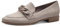 Jana Damen Loafer ohne Absatz Vegan Blockabsatz, Braun (Stein), 39 EU