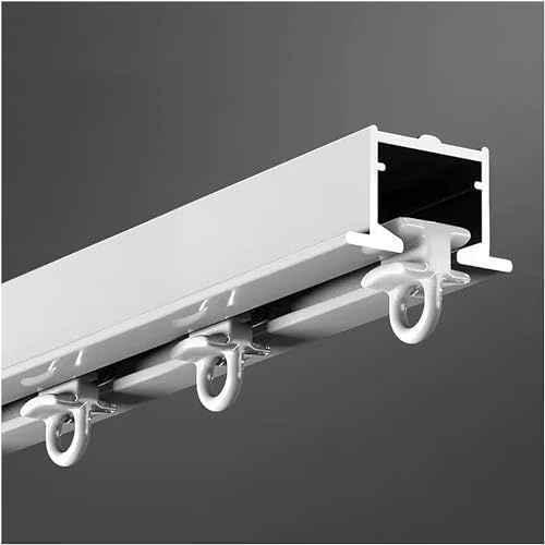 DECAKE Vorhangschienenschiene, versenkt, unsichtbare Vorhangschiene, Privatsphäre, Raumteiler, kommerzielle Aluminium-Deckenvorhangschiene für Wohnzimmer, Krankenhaus, Hotel, 7, 8, 9, 10,