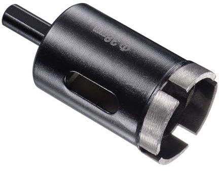 CoCud Diamond Core Drill Bit, 38mm Dia Triangle Shank, Tiles Stones Marble Concrete Dry/Wet Hole Saws Black - (Applications: for M10 Angle Grinder), 1-Piece