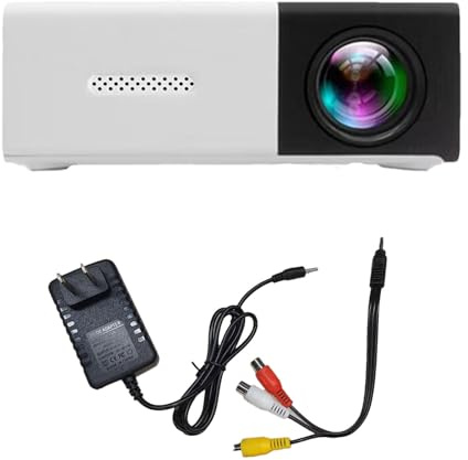 Mini projecteur, projecteur vidéo de film, projecteur portable HD 1080p compatible avec carte HDMI/USB/TF, accessoires de l'appartement, gadgets techniques, mini téléviseur, trucs cool de Noël pour