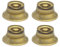 FLEOR Set mit 4 Zylinderknöpfen für Lautstärkeregler für LP & SG Zubehör, Gold