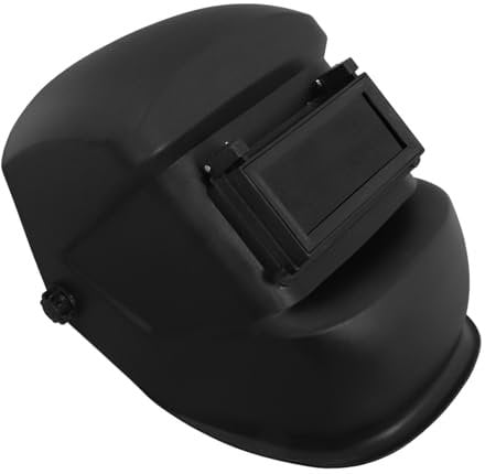Angoily Welding Facial Cover Uv Protection Lightweight Welding Mask for Arc Tig Mig and Plasma Cutting Adjustable Headgear Gear Black