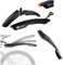 Fahrradschutzbleche Rockbros DNB8001BK vorne hinten 2er-Set. schwarzes LED-Licht